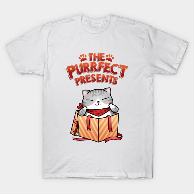 The Purrfect Presents T-Shirt by Takeda_Art